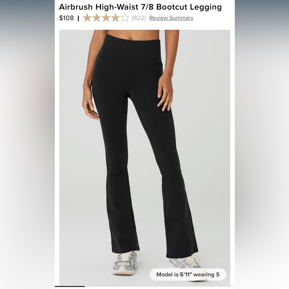 Alo High Waist 7/8 Bootcut Leggings